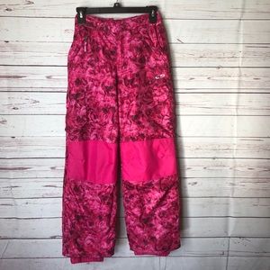 Champion Girls Pink Roses Snow Ski Snowboard Pants